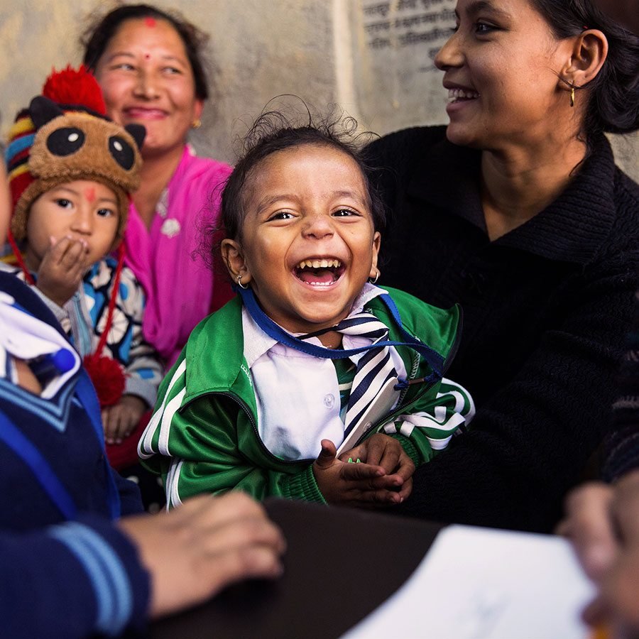 Credit/Bill & Melinda Gates Foundation/Sam Reinders - Patients in the waiting room of the TyVac Nepal Study in Wolku Ward in Lalitpur